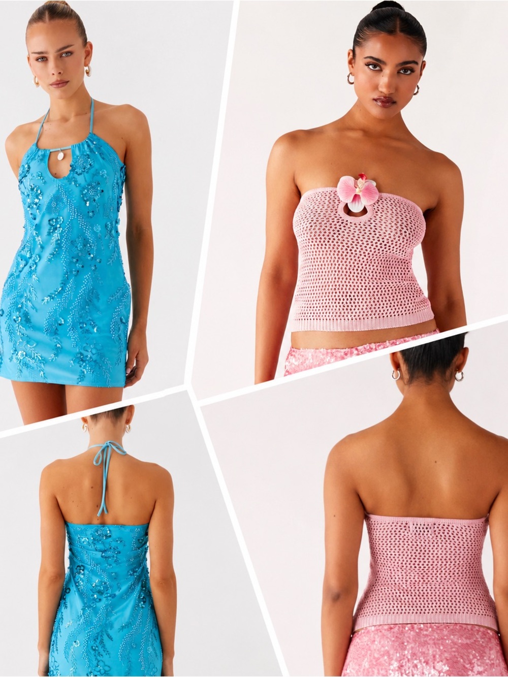 Peppermayo Bebe Beaded Mini Dress – Royal Blue – Size 4 - Picture 6 of 6